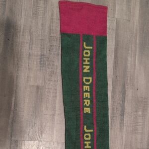 John Deere Green and Pink Scarf